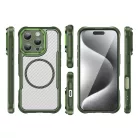 Leading Series MagSafe szilikon tok iPhone 16 Pro - Zöld tok