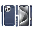 Carbon Case tok iPhone 16 Pro - Kék