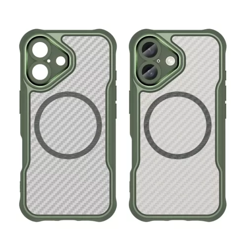 Leading Series MagSafe szilikon tok iPhone 16 - Zöld