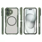 Leading Series MagSafe szilikon tok iPhone 16 - Zöld