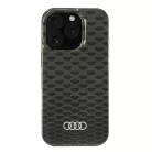 IPHONE 16 PRO fekete Audi IML varrásminta MagSafe Eredeti tok
