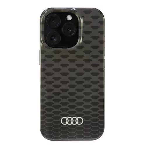 IPHONE 16 PRO fekete Audi IML varrásminta MagSafe Eredeti tok
