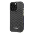 IPHONE 16 PRO fekete Audi IML varrásminta MagSafe Eredeti tok