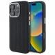 Eredeti tok IPHONE 16 PRO Mercedes Keménytok Szilikon Függőleges Tonális Csíkos MagSafe (MEHMP16L23SUVSK) fekete tok