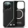 iPhone 16 Pro fekete BMW Eredeti Kemény Tok M Perforált Csavart Vonal MagSafe tok (BMHMP16L23PUCPK)