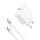 Joyroom JR-TCF24 USB-C PD 30W QC SFC hálózati töltő - fehér + 1m USB-C kábel
