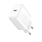 Joyroom JR-TCF24 USB-C PD 30W QC SFC hálózati töltő - fehér + 1m USB-C kábel