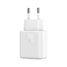 Joyroom JR-TCF24 USB-C PD 30W QC SFC hálózati töltő - fehér + 1m USB-C kábel