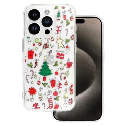   TEL PROTECT Karácsonyi Átlátszó Tok iPhone 11-hez, Design 2