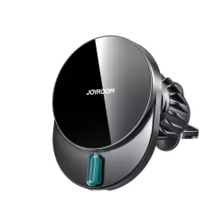   Joyroom JR-ZS409 mágneses tartó 15W induktív töltővel autós szellőzőre - fekete magsafe