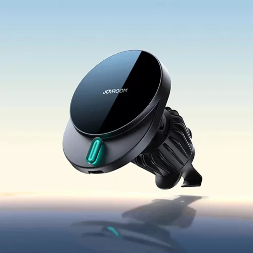 Joyroom JR-ZS409 mágneses tartó 15W induktív töltővel autós szellőzőre - fekete magsafe