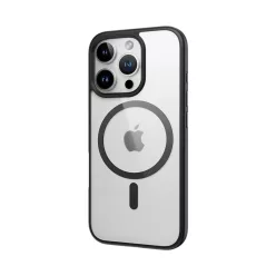  Rock Guard Series Mágneses tok iPhone 16 Pro számára átlátszó-fekete tok