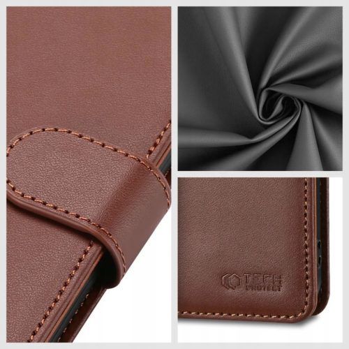 TECH-PROTECT WALLET Xiaomi Redmi 14C / Poco C75 barna tok
