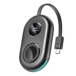   Joyroom JR-W09 3W vezeték nélküli töltő USB-C kábellel Apple Watchhoz - fekete tok