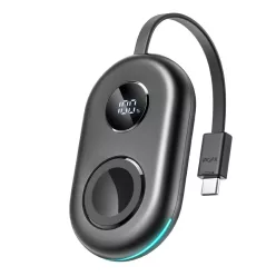   Joyroom JR-W09 3W vezeték nélküli töltő USB-C kábellel Apple Watchhoz - fekete tok