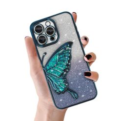 Tel Protect Butterfly Water tok iPhone 14 Pro blue