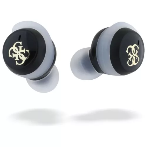 GUESS vezeték nélküli fülhallgató bluetooth TWS GUTWSJ144ESK (Mini Iridescent 4G Printed Logo) fekete