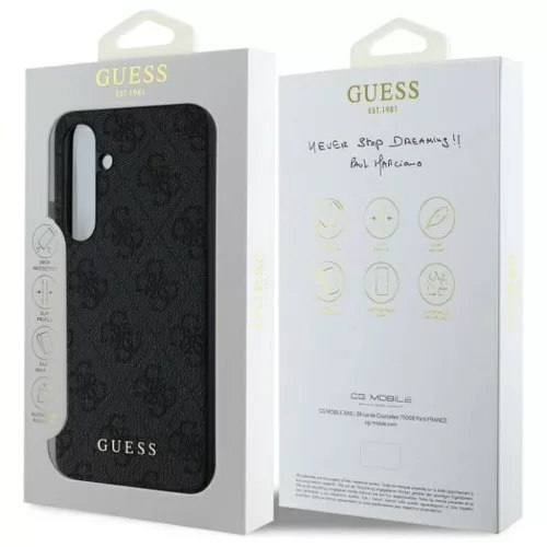 GUESS tok Samsung Galaxy S24 FE GUHCS24FEG4GFGR (HC PU 4G Metal Logo) szürke tok