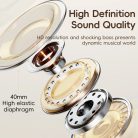 Rock Fejhallgató O3 ANC bluetooth fekete