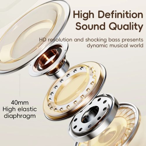 Rock Fejhallgató O3 ANC bluetooth fekete