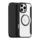 Dux Ducis Skin X Pro iPhone 16 Pro tok MagSafe-kal és fliptokkal - Fekete