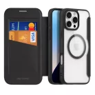 Dux Ducis Skin X Pro iPhone 16 Pro tok MagSafe-kal és fliptokkal - Fekete