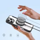 Dux Ducis Skin X Pro iPhone 16 Pro tok MagSafe-kal és fliptokkal - Fekete