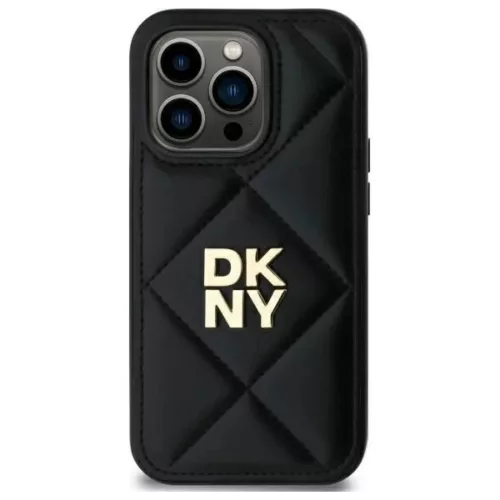 iPhone 14 Pro Fekete DKNY Steppelt Logó Tok
