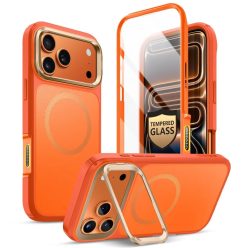   iPhone 17 Pro Max Supcase IBLSN Ares Flip Mag MagSafe korall színű tok