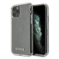   Guess GUHCN65PCGLSI iPhone 11 Pro Max ezüst/ezüst kemény tok Glitter tok