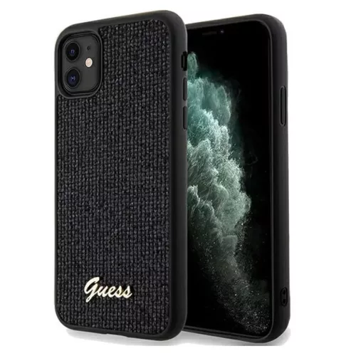 Guess Disco Metal Script tok iPhone 11 - fekete