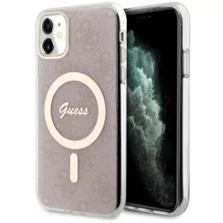   Guess GUHMN61H4STP iPhone 11 6.1" rózsaszín/rózsaszín keménytok 4G MagSafe tok