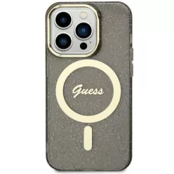   Guess GUHMN61HCMCGK iPhone 11 fekete/fekete keménytok Glitter Gold MagSafe tok