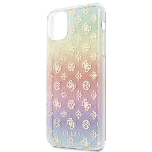 Guess GUHCN65PEOML iPhone 11 Pro Max multicolor kemény tok Iridescent 4G Peony tok