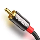 Ugreen AV116 10591 audio mini jack kábel 3.5 mm (apa) / 2RCA (apa) 5m - fekete