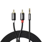 Ugreen AV116 10591 audio mini jack kábel 3.5 mm (apa) / 2RCA (apa) 5m - fekete