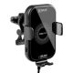 OBAL:ME GravCharger Vezeték nélküli Töltésre Képes Autós Tartó 15W Fekete