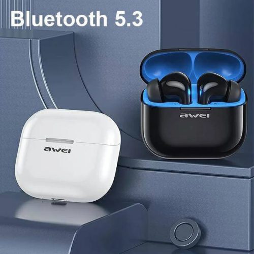 Bluetooth 5.3 Fülhallgató + AWEI Dokkoló Állomás (T1Pro) fekete
