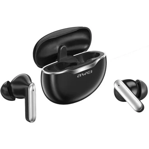 Bluetooth 5.3 TWS Fülhallgató + AWEI Töltőállomás (T50) fekete