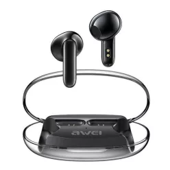   AWEI Bluetooth 5.3 T85 ENC TWS fülhallgató + dokkolóállomás fekete/fekete