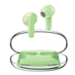   AWEI Bluetooth 5.3 T85 ENC TWS fülhallgató + töltőállomás zöld/zöld