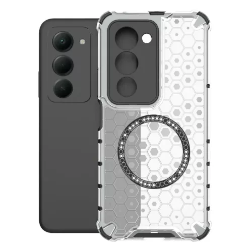 Xiaomi Redmi 15 4G / Redmi 15 5G White Techsuit - HoneyComb Shield MagSafe tok
