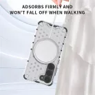 Xiaomi Redmi 15 4G / Redmi 15 5G White Techsuit - HoneyComb Shield MagSafe tok