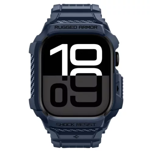 Apple Watch 10 / 11 (42 mm) Spigen Rugged Armor Pro V2 haditengerészeti kék tok