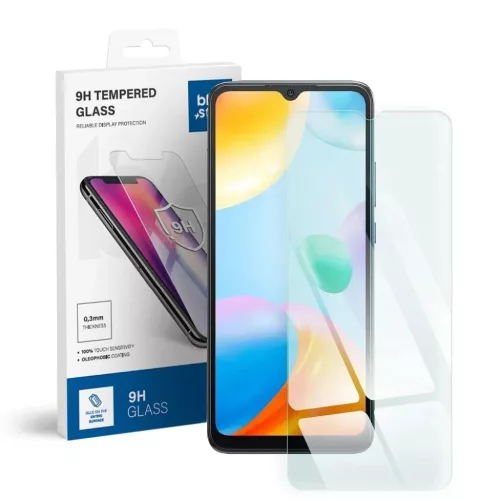 Edzett Üveg Kék Csillag - XIAOMI Redmi 10C üvegfólia