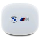 BMW Bluetooth fülhallgató BMBEMIATP20LOH TWS + dokkoló állomás fehér/fehér Nyomtatott logókkal