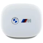 BMW Bluetooth fülhallgató BMBEMIATP20LOH TWS + dokkoló állomás fehér/fehér Nyomtatott logókkal