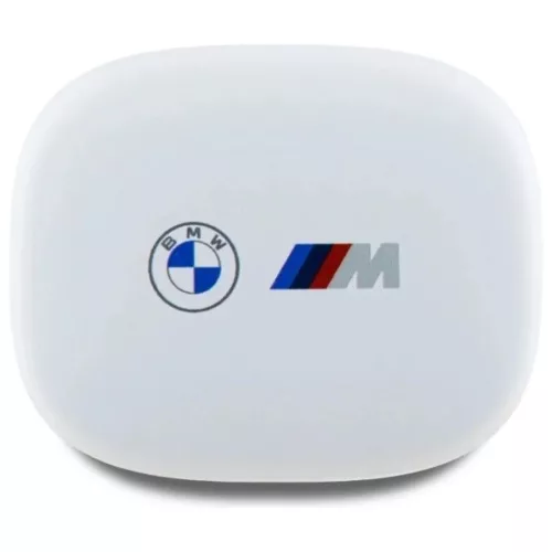 BMW Bluetooth fülhallgató BMBEMIATP20LOH TWS + dokkoló állomás fehér/fehér Nyomtatott logókkal