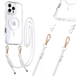 Tel Protect Pántos Átlátszó iPhone 17 Air tok fehér