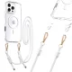 Tel Protect Pántos Átlátszó iPhone 17 Air tok fehér